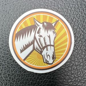 Horse Colt Equestrian Horse Girl Horse Boy Cowboy CowGirl Single Sticker